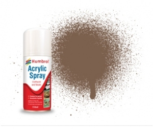 AD6029 Humbrol Spray Paint DARK BROWN 29 Matt (Acrylic)