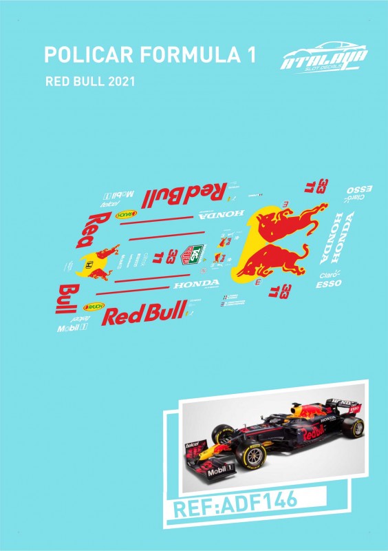 ADF146 ATALAYA DECALS POLICAR F1 RED BULL 2021