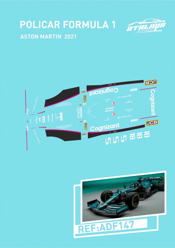 ADF147 ATALAYA DECALS POLICAR F1 ASTON MARTIN 2021