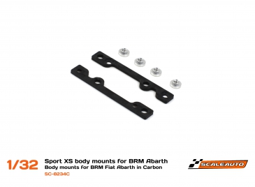 SC-8234c Sport XS body mounts for BRM Fiat Abarth in Carbon