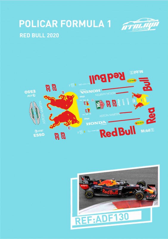 ADF130 ATALAYA DECALS POLICAR F1 RED BULL 2020