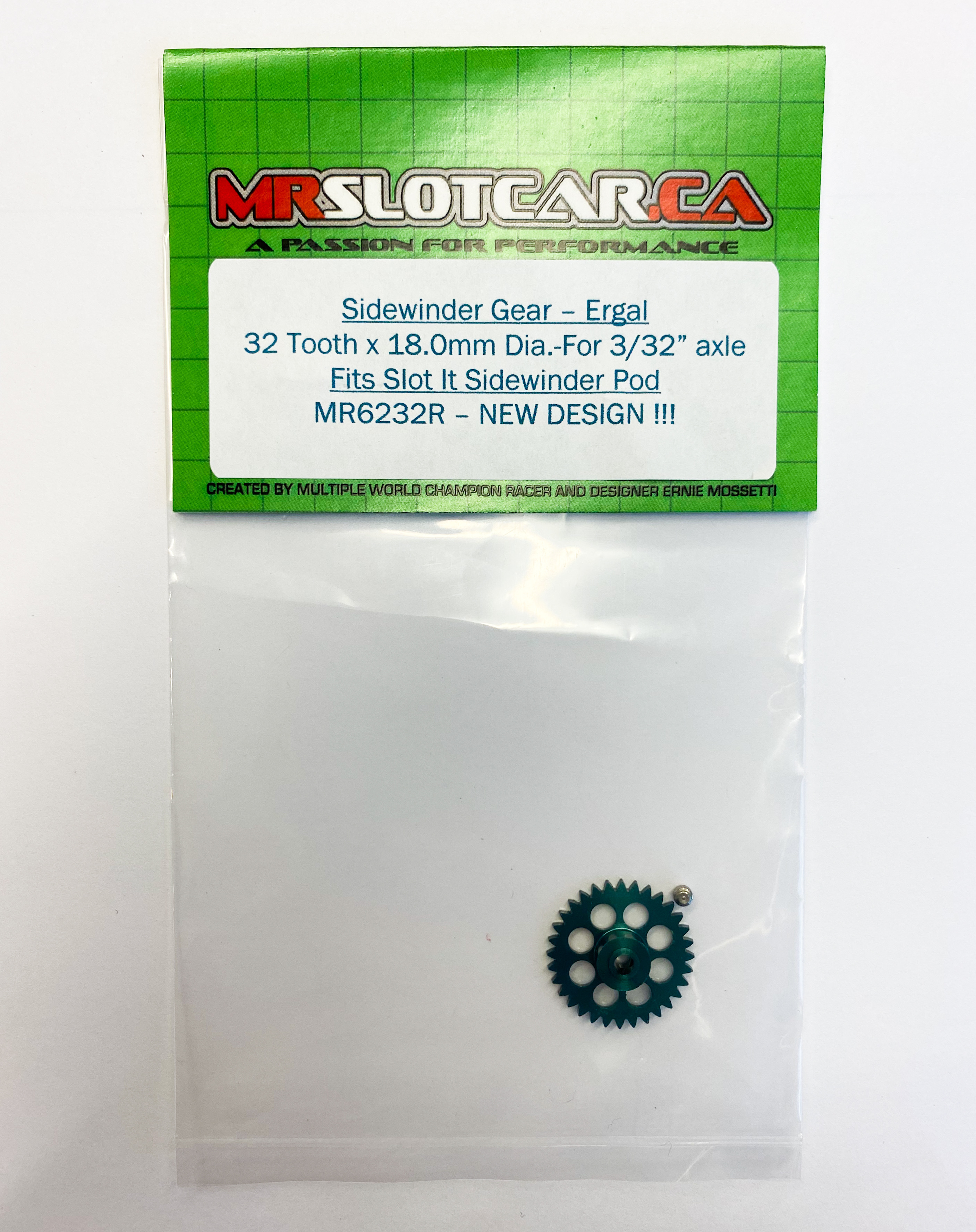 MR6232R MRSLOTCAR Sidewinder Gear Ergal 32 toothx18mm