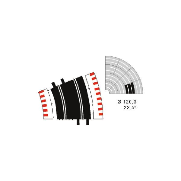 10209 BORDER INNER FOR OUTER CURVE (6PC)