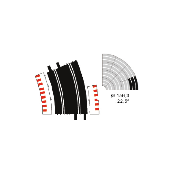 10212 BORDER 1/2 OUTER FOR GRAND CURVE (6PC)