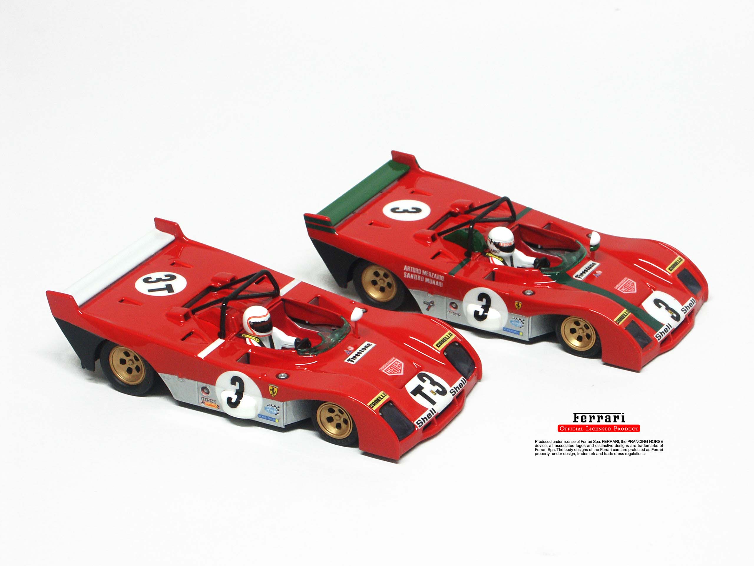 42-SIKW01 Ferrari 312 PB Targa Florio 2 Car Set