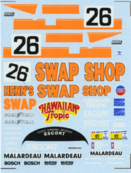 DMC-24-325 Decals 1/24 Porsche 956 'Swap Shop'