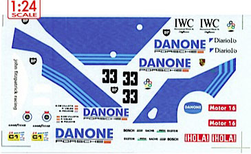 DMC-24-370 Decals 1/24 Porsche 956 'Danone'