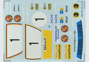 DMC-32-114 Decals 1/32 Scale Porsche 934 'Gelo Racing'