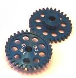 MR6129 MrSlotcar 29t Sidewinder Spur Gear, 16.5mm diameter