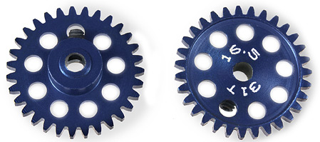 MR6131 MrSlotcar 31t Sidewinder Spur Gear, 16.5mm diameter