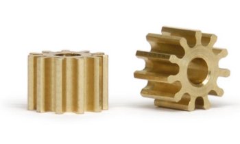 SIPI6711O 11t Brass Pinion (2)  6.75mm  diameter