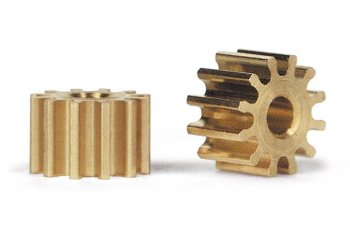 SIPI6712O 12t Brass Pinion (2)  6.75mm diameter