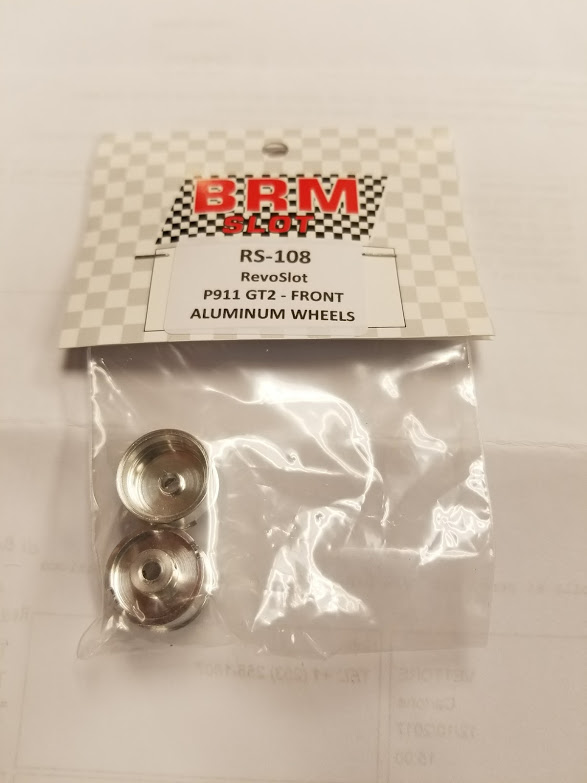 RS-108 front alloy wheels & 3mm grub screws.