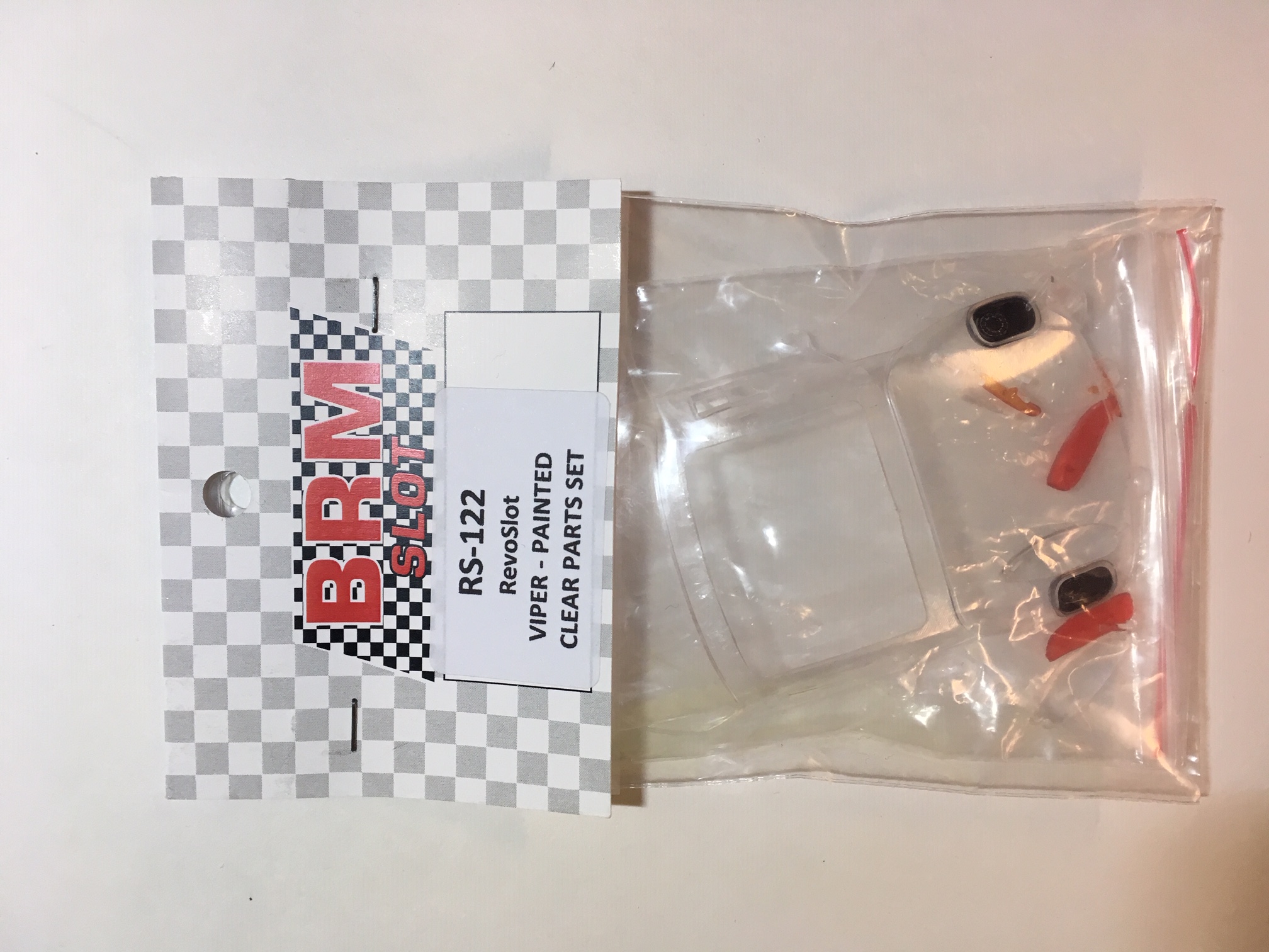 RS-122 Revo Slot Viper Clear Parts set