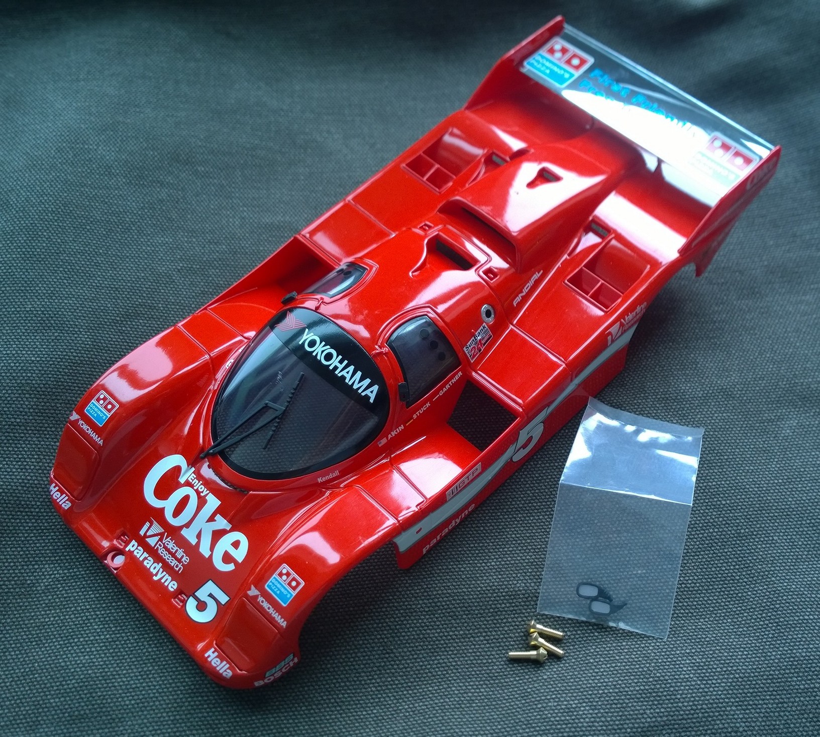 S-001CK BRM "IMSA" Porsche body Coke #5, painted and assembled