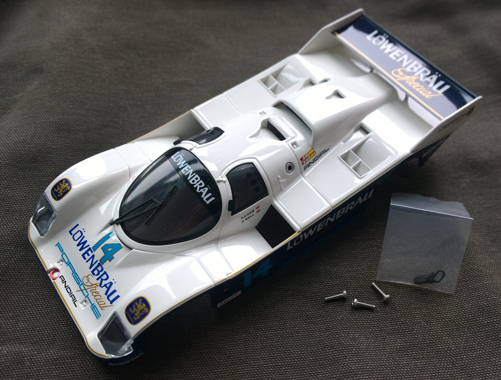 S-001LW BRM "IMSA"Porsche Lowenbrau #14, painted and assembled