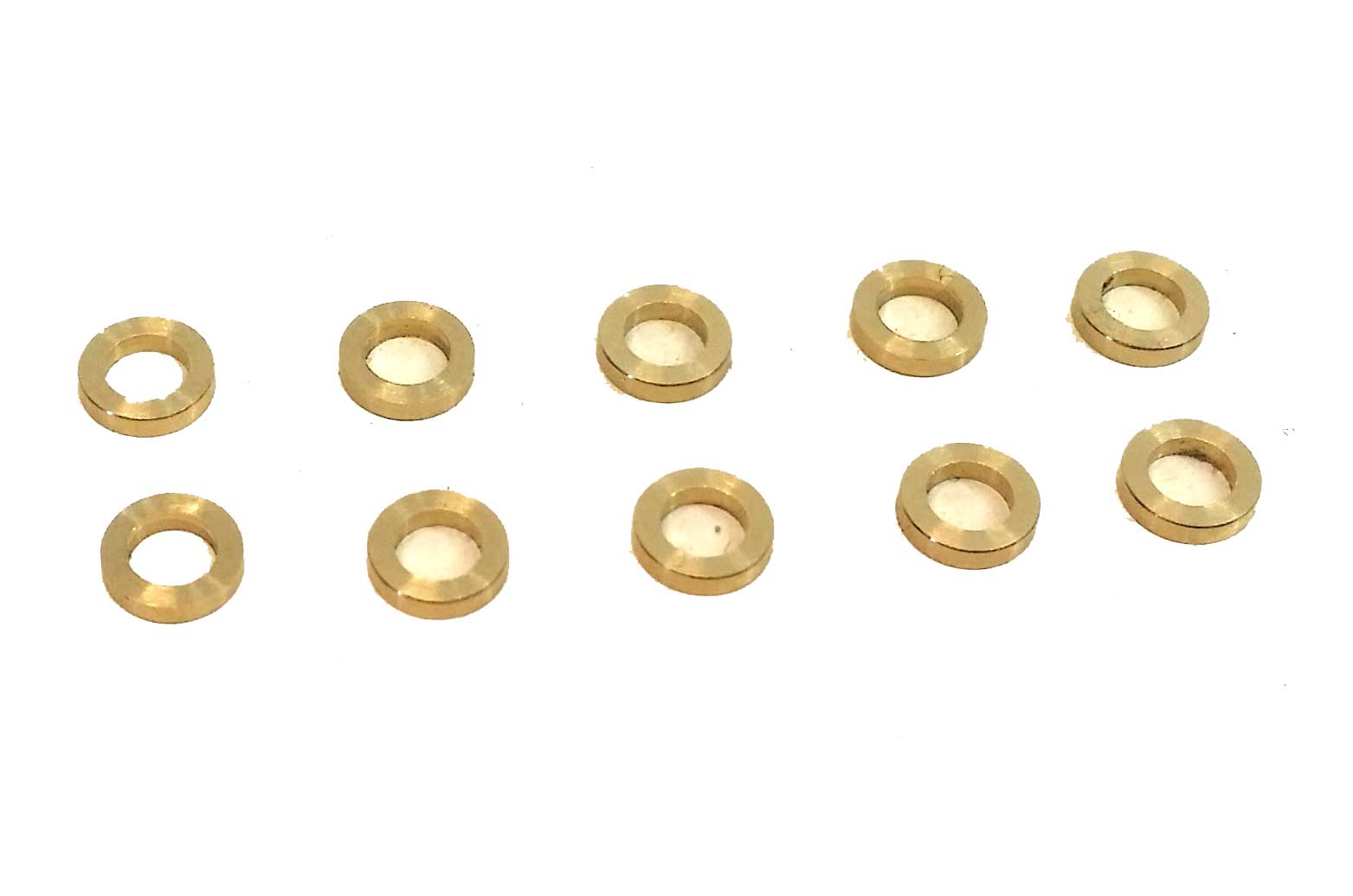 S-011-D  1.0mm x 3mm BRASS AXLE SPACERS (10 pcs)