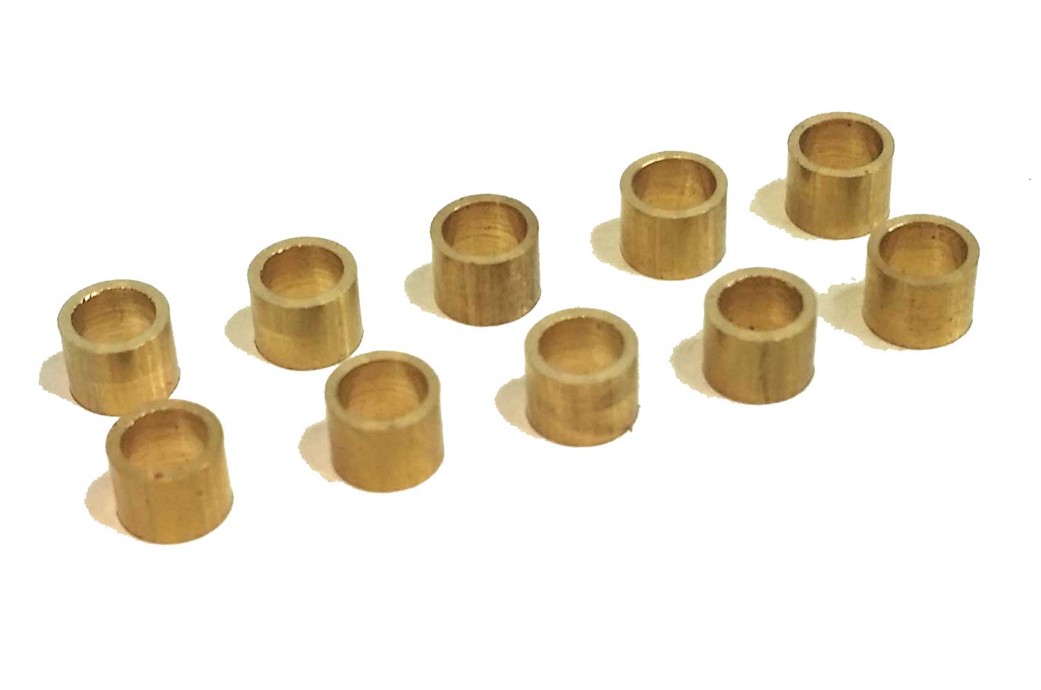 S-011-F  3.0mm x 3mm BRASS  AXLE SPACERS (10 pcs)