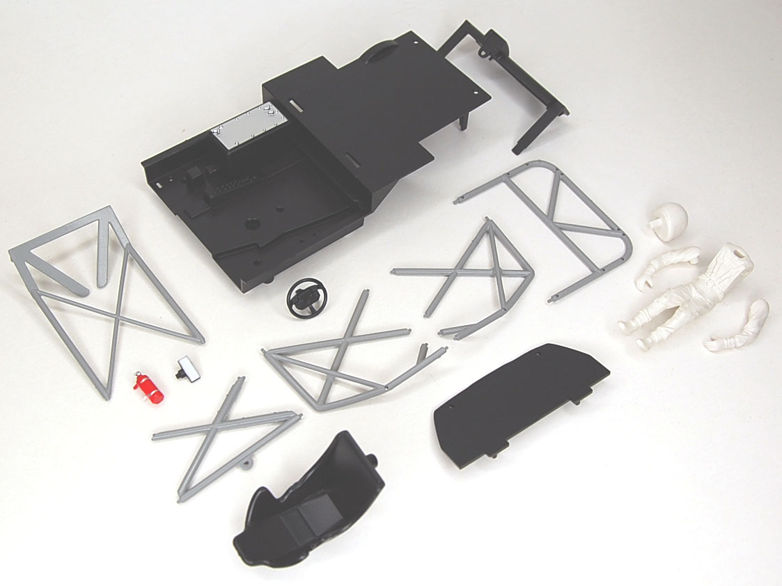 S-049 Renault Megane Plastic Cockpit Kit w/driver