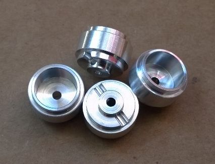 S-128 Aluminum NASCAR Wheels (4) 14.5x8.9mm for 3/32" axles