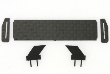 SC-3606C 1:32 scale Zonda Carbon performance rear wing.