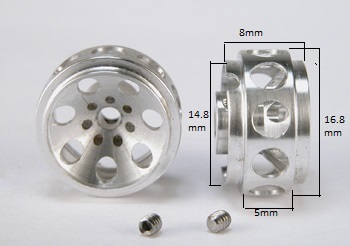 SC-4030b 'Monza' Design 14.8 x 8mm for 3/32" Axle