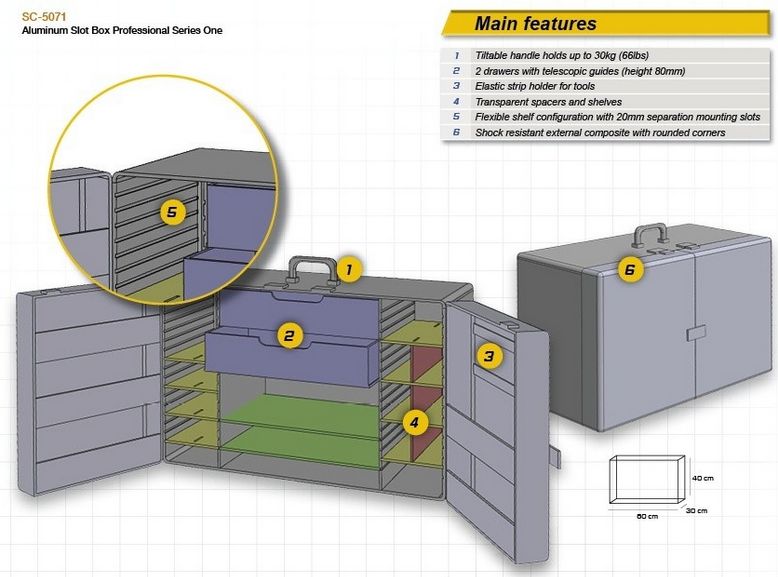 SC-5071 Series One Professional Aluminum Slot Box PREORDER