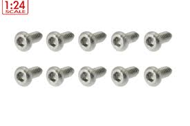 SC-5126 Steel allen screws x10 M2 x 4mm round head