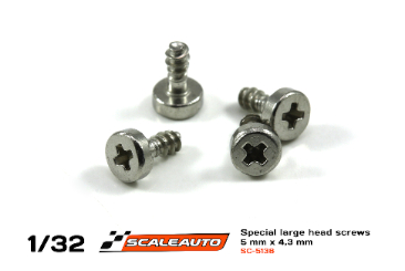 SC-5138  Body and pod screws 4.3mm head 5mm long x 4