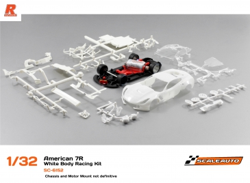 SC-6152 1:32 scale Corvette C7R white kit.