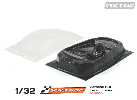 SC-6630 Lexan interior Porsche 991 1/32 scale