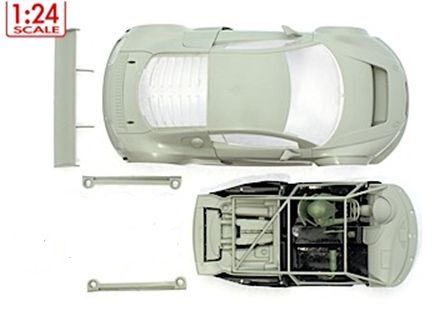 SC-7506 Audi R8 LMS white body kit