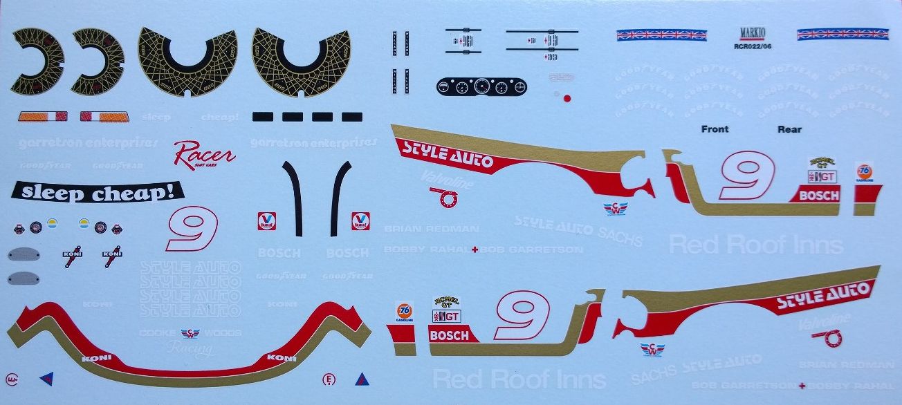 Racer SPK3/C2 Decal 'Red Roof Inns' Porsche 935