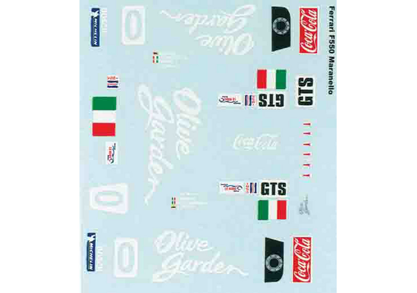 TOP-1037 Decal 1/32 Ferrari 575 Olive Garden