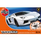 J6019 QUICKBUILD Lamborghini Aventador (WHITE)