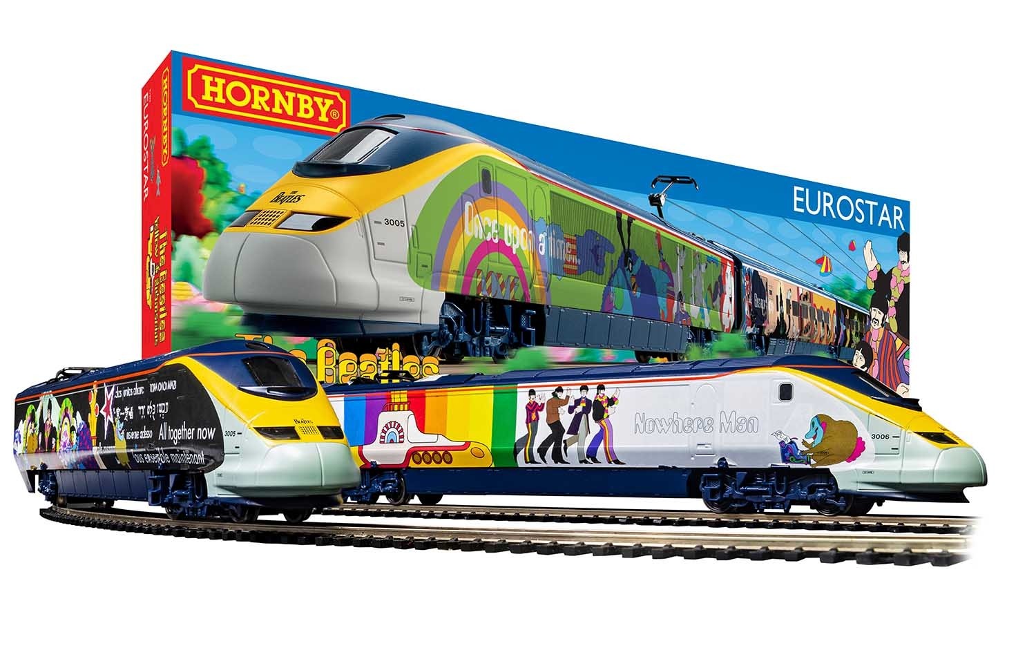 R1253M THE BEATLES 'YELLOW SUBMARINE' EUROSTAR TRAIN SET