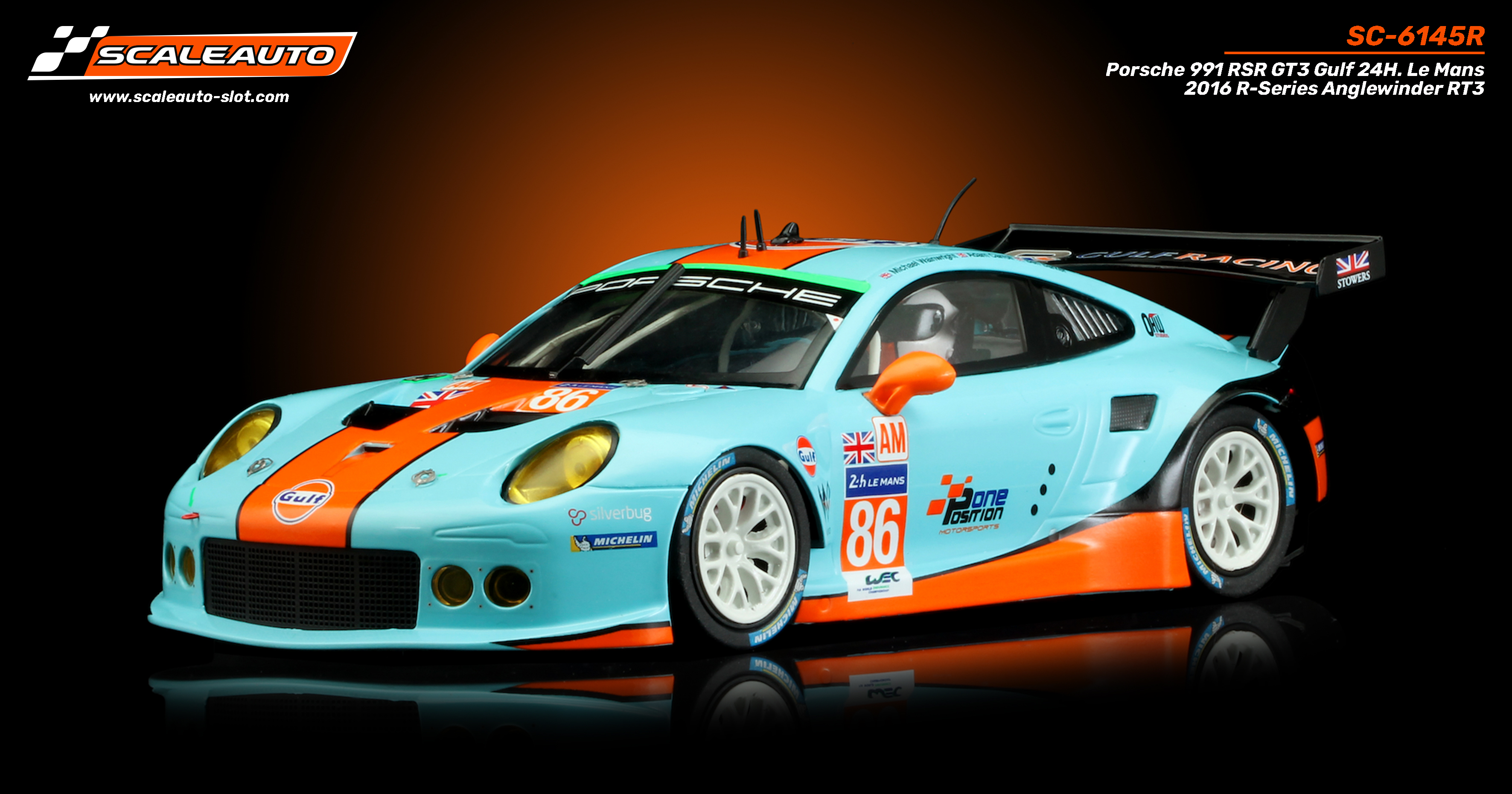 SC-6145R Porsche 991 RSR GT3 Gulf 24H. Le Mans 2016 R-Series