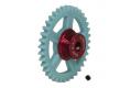 SC-1146 Nylon Spur Gear 36t. diam 18.5mm, 3/32 axle, blue.