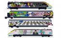 R1253M THE BEATLES 'YELLOW SUBMARINE' EUROSTAR TRAIN SET